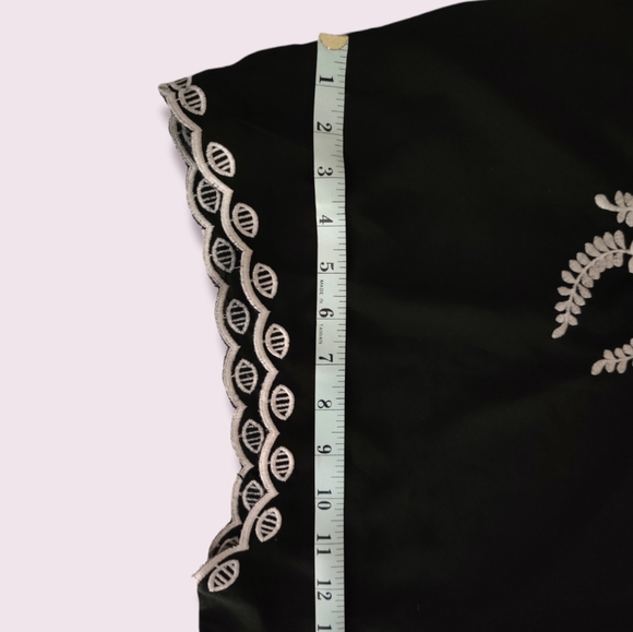 Seventh Avenue Drawstring Black Blouse Shirt 3X - Picture 8 of 11